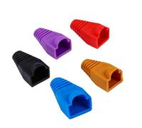 LIFKOME 100 Fundas de Plástico para Conector de Cable Ethernet Rj45, Botas Protectoras de Red Fáciles de Mantener y Prevenir Exposición de Goma Varios Estilos