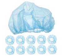 LIFKOME 100 Gorros Desechables De Red Transpirables Tipo Para Laboratorio Servicio De Alimentos Hospital Taller Tela No Tejida Azul