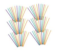LIFKOME 100 Palitos De Madera Redondos De Colores Palitos Para Cake Pops Palitos De Cerillas Palitos De Piruleta Agitadores Palitos Decorativos Para Manualidades Espigas De Madera