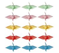 LIFKOME 100 Piezas de Decoración de Grullas de Origami Hechas a Mano en Papel para Bodas y San Valentín, Guirnalda Versátil y Decorativa de 5 Cm Color Aleatorio