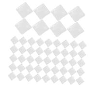 LIFKOME 100 Piezas Expositor de Color de Uñas de Cristal Transparente Soporte para Esmaltes Herramienta Profesional para Salón de Manicura y Práctica de Nail Art