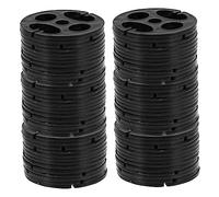 LIFKOME 100 piezas Hebillas de Ajuste para Asientos de Automóvil Hebillas de Bandas Elásticas de Abs de Cojines de Coche y Convenientes
