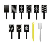 LIFKOME 11 piezas Imanes Magnéticos para Uñas Ojo de Gato Herramientas de Manicura con Palos para Esmalte Gel UV Magnetismo Fuerte para Salón Profesional y Uso Doméstico