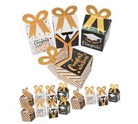 LIFKOME 12 Piezas Caja de de graduación favores despedida de soltera fiesta cajas de embalaje sostenedor del de la graduación contenedor de dulces Papel