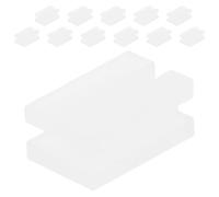 LIFKOME 12 Piezas Funda Protectora para Soporte de Radiador Cubierta de Soporte de Radiador Reutilizable Plástico Blanco para Oficina E Invierno