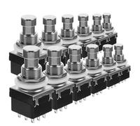 LIFKOME 12 piezas Pedal Interruptor Guitarra True Bypass Negro Accesorios Fácil Instalación Compatible Amplificador