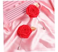LIFKOME 12piezas Broche De Ramillete De Tela Rosas Broche De Traje Para Ropa Broches De De Tela Para Mujer De Moda Creativos Para Cuello y Ropa Rojos
