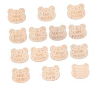 LIFKOME 14Piezas Tarjetas de Mensuales para Recién Nacidos Discos Dibujos Animados Accesorios Fotográficos para Celebrar el Crecimiento Infantil