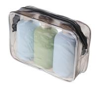 LIFKOME 1juego Bote de Viaje Rellenable de Botellas de Champú y Acondicionador con Tapa Flip Portátil y Antifugas para Cosméticos y Cuidado Personal Pack Estuche
