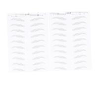 LIFKOME 2 Hojas Pegatinas de Cejas Adhesivas Simulación Pelo Impermeables para Mujer Parche Artificial Realista para Diseño