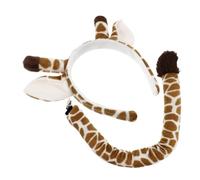 LIFKOME 2 Juegos venda disfraz animal accesorios fiesta accesorio de disfraz de diadema diademas de jirafa vestidos accesorio de de disfraz de animal accesorio de fiesta Felpa