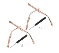 LIFKOME 2 pares Patillas Gafas Repuesto Metálicas Ergonómicas Color Rosa Dorado Cristal Accesorios para Reparación y Reemplazo de Varillas de Gafas Cómodas y Duraderas