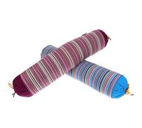 LIFKOME 2 Piezas Almohadas Cervicales Cilíndricas Redondas de Algodón
