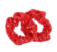 LIFKOME 2 Piezas Bandas Elásticas para Pelo con Lentejuelas Navideñas de Color Fluorescente y Cómodo para Coleta y Accesorios de Moda para Mujeres y Niñas