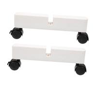 LIFKOME 2 Piezas Base Móvil de Madera para Separadores de Soporte Estable con Ruedas Pies para Paneles Plegables Soporte Multifuncional para Puertas y Biombos