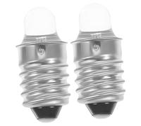 LIFKOME 2 piezas Bombilla LED Mini para Linterna Casquillo Tornillo Unidades Luz Pequeña para Experimentos y Repuesto Práctico