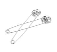 LIFKOME 2 Piezas Broche de Calavera Pin de Solapa Broche de Seguridad de Calavera para Bufanda Cuello Cárdigan Suéter