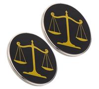 LIFKOME 2 Piezas Broches de Ley Justicia y Equidad para Abogados y Jueces Pin de Solapa Vintage con Balanza de Justicia Accesorio Ligero y Versátil para Trajes Profesionales Regalo para