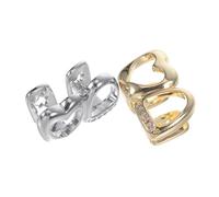 LIFKOME 2 Piezas De Parrillas Decorativas para Hombre Parrillas con Diamantes De Imitación para Mujer Coronas Doradas Joyería para