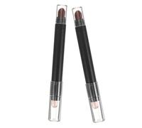 LIFKOME 2 piezas Dúo de Lápices de Sombra de Ojos con Pincel Bifacial para Maquillaje y Difuminado Herramienta Reutilizable para Mujer para Fiestas y Diario