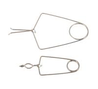 LIFKOME 2 Piezas Herramientas de reparación de instrumentos de viento clip de almohadilla de flauta herramienta de reparación de viento de madera de saxofón Metal Plata