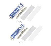 LIFKOME 2 Piezas Mezuzá Metálica con Pergamino Kosher Diseño Elegante para Puertas de Hogar y Oficina Decoración Judía Tradicional Regalo Bendición Familiar