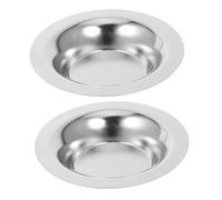 LIFKOME 2 Piezas Plato Repuesto para Calentador de Cera Acero Inoxidable para Aromaterapia Recipiente para Fundir Cera Bandeja para Calentador Eléctrico de Aceite Uso Hogar y Oficina