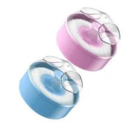 LIFKOME 2 Piezas Puff Polvo Niña con Caja Almacenamiento Herramienta Maquillaje Corporal Esponja Pequeña para Polvos Faciales Material Seguro para Sensible