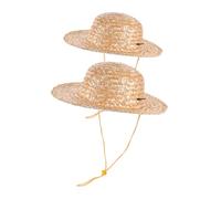 LIFKOME 2 piezas Sombrero de Sol para DIY Sombrero de Playa con Ala Ancha para Actividades Manualidades y Fiestas de Protección Solar Natural Diámetro