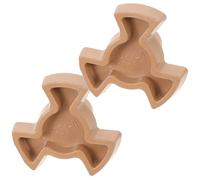 LIFKOME 2 piezas Soporte Giratorio para Microondas de Plástico Duradero Acoplador de Eje para Bandeja Giratoria Repuesto Compatible con Motor de Color Camel