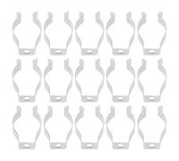 LIFKOME 20 Clips Soporte de Pared para Luz Fluorescente Tubo Estándar Acero Grueso Accesorios de Montaje para Tubos LED Portalámparas Metálico para Instalación Segura en Hogares y