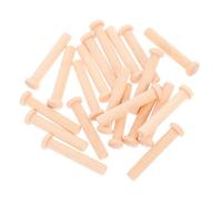 LIFKOME 20 Mini Clavos de Madera T Forma Cabeza Redonda para Manualidades y Carpintería, Tamaño Pequeño Que Previene Resbalones, Color Beige Adecuado para Artesanía de Ruedas de Tren