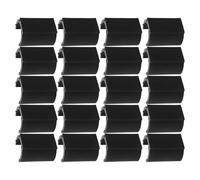 LIFKOME 20 Piezas Abrazaderas Tubulares Plásticas Negras para Patas de Silla Protectores Antideslizantes Forma para Tubos de Soporte Estable y Duradero para Muebles de Oficina