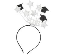 LIFKOME 2023 diadema de la temporada de graduación pañuelo Pararse delirio Hombres tocados gorro graduacion tocado de graduación aros para el cabello de graduación alambre de hierro Silver