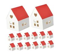 LIFKOME 20piezas Caja De Dulces Tapa Roja Casa De Navideña Caja De Para Fiestas Para Bodas Hogar Adornos Navideños Navideños Porta De Papel