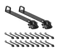LIFKOME 20piezas Tiradores de Cremallera Metálicos de Doble Capa Resistentes Explosiones Reemplazo para Equipaje Mochilas y Chaquetas Tirador de Deslizador Desmontable para Reparación