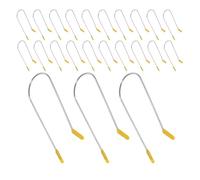 LIFKOME 24 Piezas Clips para Rulos Calientes U Acero Inoxidable Abrazaderas Resistentes al Calor para Rulos Eléctricos Sujetadores de Rizos Adaptables Todo Tipo de Cabello