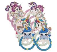 LIFKOME 24Pares Gafas De Unicornio Para Cumpleaños De Accesorios De Fiesta Coloridos Para Celebraciones