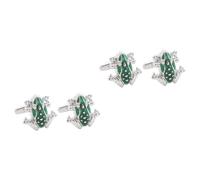 LIFKOME 2pares Gemelos De Rana Para Hombre Cufflinks Originales De Diseño Elegante Accesorios Para Camisas De Banquete Para Eventos Formales y Casual