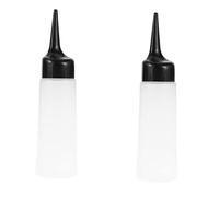 LIFKOME 2piezas Botellas De Tinte Cabello y Champú Rellenables Unidades Diseño Inclinado Fácil Aplicación Para Salón De Belleza y Peluquería Profesional