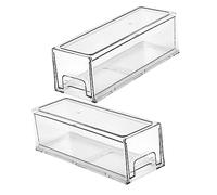 LIFKOME 2piezas Caja Almacenaje Tapa Organizador De Escritorio De Encimera Almacenaje Cosméticos