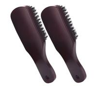 LIFKOME 2piezas Cepillo De Madera Mango De Cerda De Jabalí Para Barba y Cabello Peine Estilizador De Viaje Herramienta Portátil De Limpieza y Aseo Para Vello Facial y Ropa
