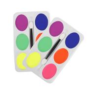 LIFKOME 2piezas Crema De Maquillaje Para Rostro Graso De Colores Pintura Facial Al Óleo Paleta De Pintura Corporal Para Disfraz De Maquillaje Teatral Para Fiestas y