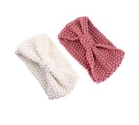 LIFKOME 2piezas Diademas Cálidas Ajustables Para Mujer Unidades Ganchillo Diseño Elegante y Cómodo