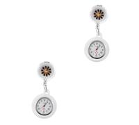 LIFKOME 2piezas Reloj De Clip Moda Reloj De Enfermera De Aleación Creativa para Enfermeras Carátula y Clip Seguro Accesorio Práctico para Estudiantes De Medicina y Profesionales Salud
