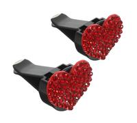LIFKOME 2piezas Soporte De Clip Para De Coche Decoración Interior De Automóviles Forma De Corazón Accesorios Para Difusión De Fragancias Para Ventilación y Ambientación
