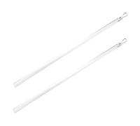 LIFKOME 2piezas Varas para Cortinas De Acrílico Transparente Barra De para Cortinas Instalación y Diseño Moderno