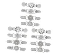 LIFKOME 3 Juegos Calcetines Mujer Ropa De Mujer Clip De Cincha Para Vestido Women Clip De Suéter Decorativo Broches O Broches Para Cárdigan Clip De Cincha De Camisa Aleación 4 Uds * 3