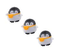 LIFKOME 3 Piezas Bolsa de pingüino de Dibujos Animados Bolsos pinganillos Storage Bags Carteras carteiras Wallet no es fácil de desvanecer o Romper Monedero con Motivo Animal Felpa