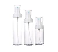 LIFKOME 3 Piezas Botella Rociadora de Agua Transparente de Plástico PP | 150 Ml, 120 Ml y 80 Ml, Niebla para Plantas y Maquillaje, Viaje